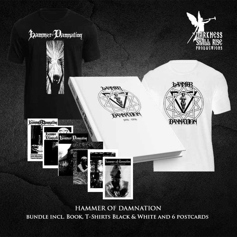 Hammer of Damnation - hardcover book, t-shirts, postcards bundle